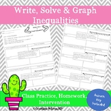Write, Solve & Graph One Step Inequalities