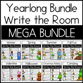 Preview of Write The Room Activities & Word Wall Cards BUNDLE