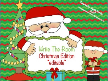 Preview of Write The Room - Christmas Edition *editable*