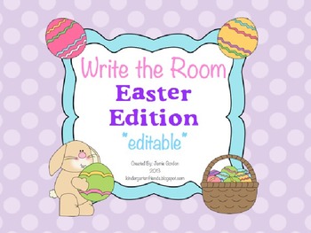 Preview of Write The Room - Easter Edition *editable*