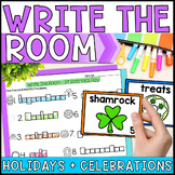 Holiday Write the Room. Holidays Around the World No Prep.