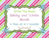 Write The Room - Holiday and Winter Bundle *editable*
