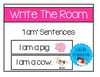 Preview of Write The Room - " I am" Sentences