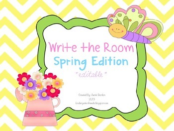 Preview of Write The Room - Spring Edition *editable*