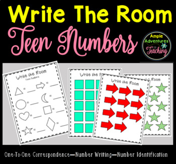 Preview of Write The Room Teen Numbers