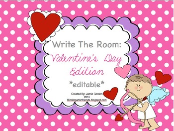 Preview of Write The Room - Valentine's Day Edition *editable*