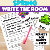 Spring Writing Activity Kindergarten - Write the Room