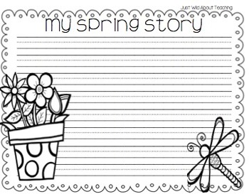 Write This & Draw That!{Spring story starters w topic cards & printables}