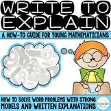 Write To Explain How To Guide: Creating Word Problem Model
