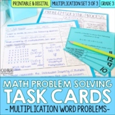 3rd Grade Multiplication Math Word Problem Task Cards | Pr
