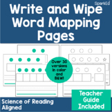 Write & Wipe Word Mapping Templates | Spelling Dictation |