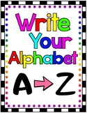 Write Your Alphabet Letters Uppercase Letter Recognition