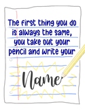 Write Your Name Poster