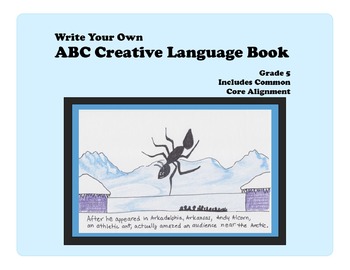 Preview of Write Your Own ABC Creative Language Book--Grade 5