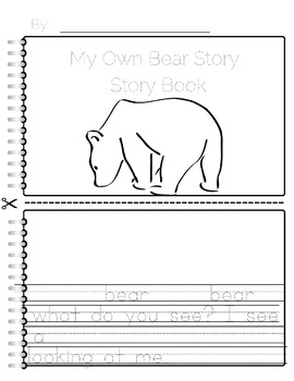 Preview of Write Your Own Brown Bear Story