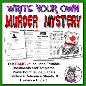 Preview of Middle School Forensics: Write Your Own Murder Mystery - Basic Kit
