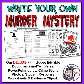 Preview of Middle School Forensics: Write Your Own Murder Mystery - Deluxe Kit