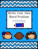 Write Your Own Word Problem