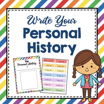 Preview of Write Your Personal History Activity | Personal Narrative Writing Project