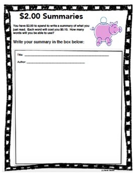 write a 200 summary worksheet a summarizing strategy by ms sewells