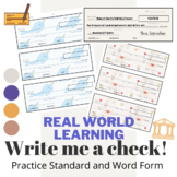 Write a Check! Practice Standard and Word Form