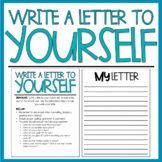 Write a Letter to Yourself | Back to School Writing Activity
