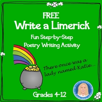 Preview of Write a Limerick - FREE & FUN Step-by-Step Writing Activity - Irish Poetry