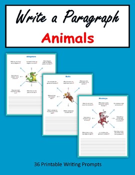 Preview of Write a Paragraph - Animals