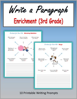 Preview of Write a Paragraph - Enrichment (3rd Grade)