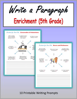 Preview of Write a Paragraph - Enrichment (5th Grade)