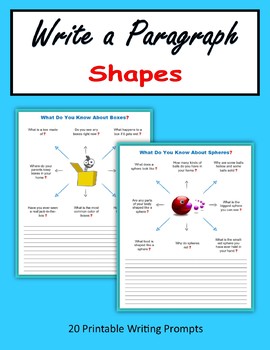 Preview of Write a Paragraph - Shapes