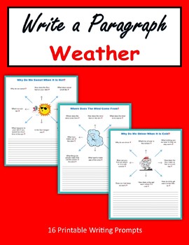 Preview of Write a Paragraph - Weather