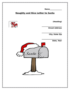 Preview of Write a Persuasive/Opinion Friendly Letter to Santa