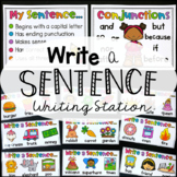 Write a Sentence Writing Station - Paper and Digital Version