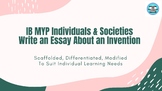Write a Simple Essay on an Important Invention (IB MYP I&S)