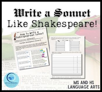 Preview of Write a Sonnet like Shakespeare!