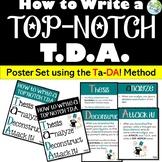 Write a TOP-NOTCH Text Dependent Analysis Poster Set! {Usi