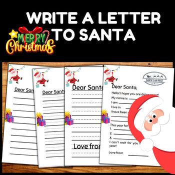 Preview of Write a letter to Santa Claus | Dear Santa