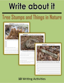 Preview of Write about it - Tree Stumps and Things in Nature