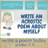 Write an Acrostic Poem about Myself - Grades 3-6