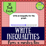 Write an Inequality Given a Graph Task Cards