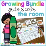 Write and Color the Room - Growing Bundle