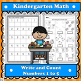 Write and Count Numbers 1 to 5 Bundle | Distance Learning 