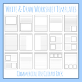 Write and Draw - Story Worksheet Templates Lined Writing C