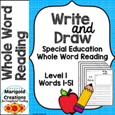 Write and Draw Writing Practice for Whole Word Reading in 
