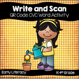 Write and Scan the Room (Short Vowel CVC Words QR Code Activity)