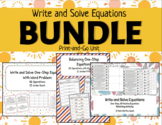 Write and Solve One-Step Equations Bundle