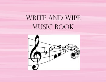 Preview of Write and Wipe Music Book