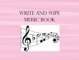 Write and Wipe Music Book