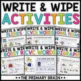 Write and Wipe Activities with CVC Blends Digraphs Bossy R